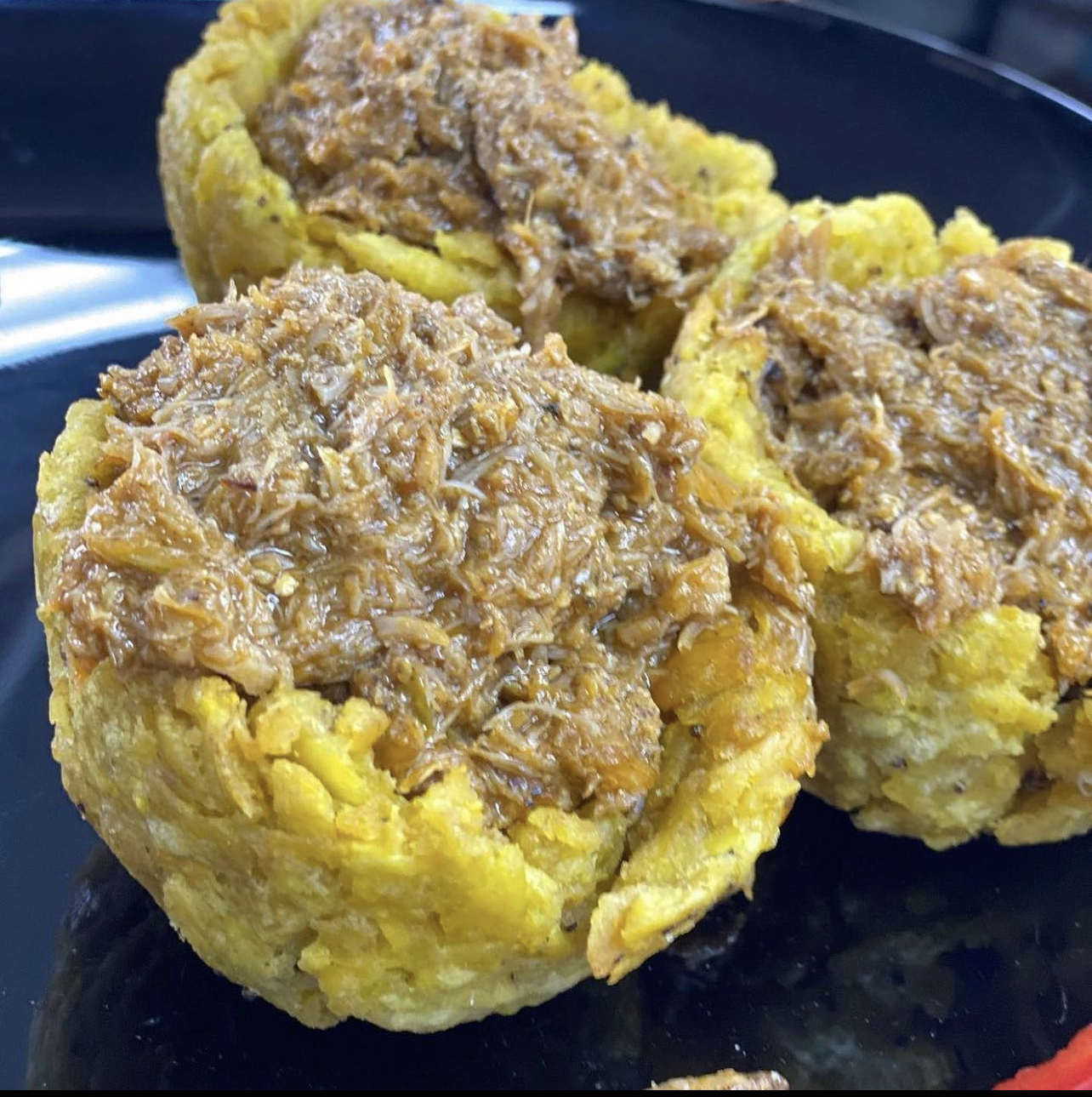 Masa de Cangrejo en Concha de Plátano